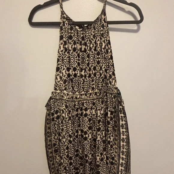 Free People Black and Cream Patterned Dress - Picture 5 of 9